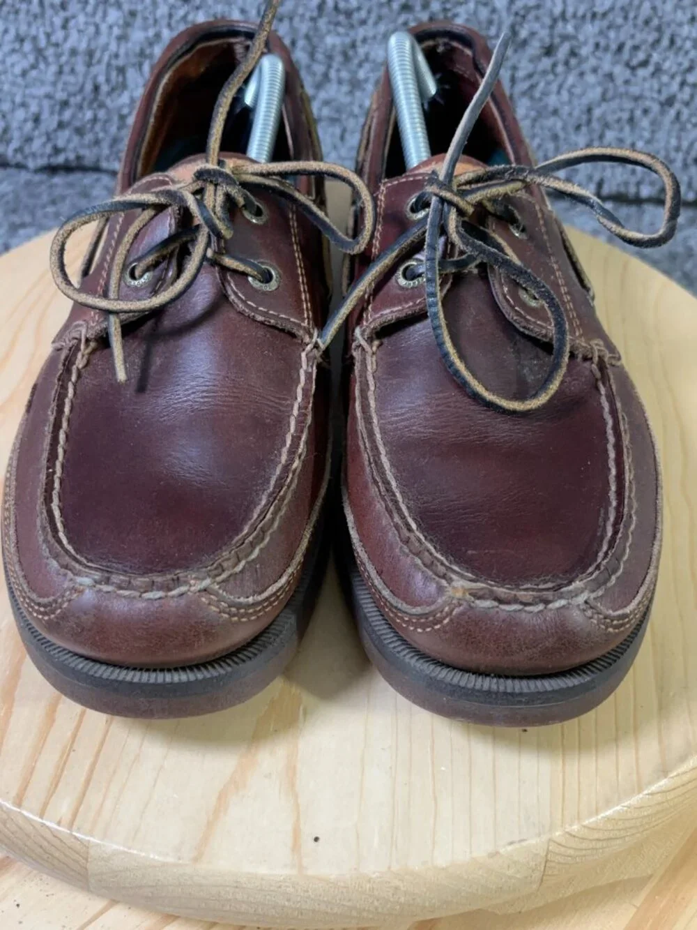 Sperry Top-Sider Mako Boat Shoes Mens Size 11 Brown Leather Moc Preppy Loafer